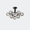 Nuura Apiales 9 Ceiling Light, Satin Black / Optic Smoked - KANSO#Finish_Satin Black / Optic Smoked