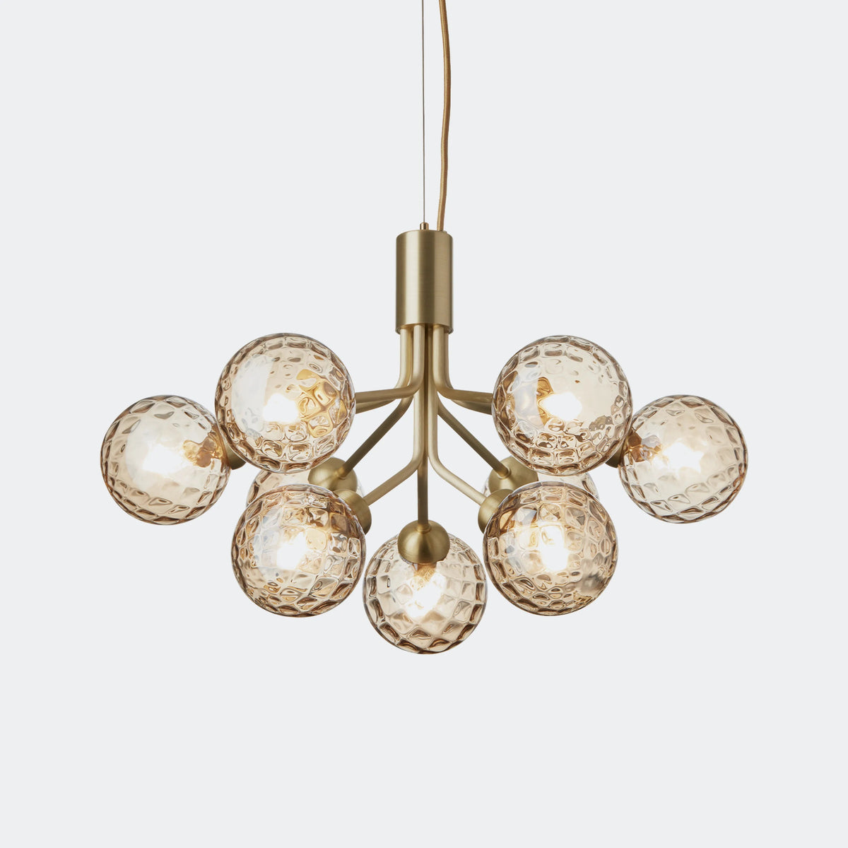 Nuura Apiales 9 Chandelier, Brushed Brass / Optic Gold - KANSO#Finish_Brushed Brass / Optic Gold