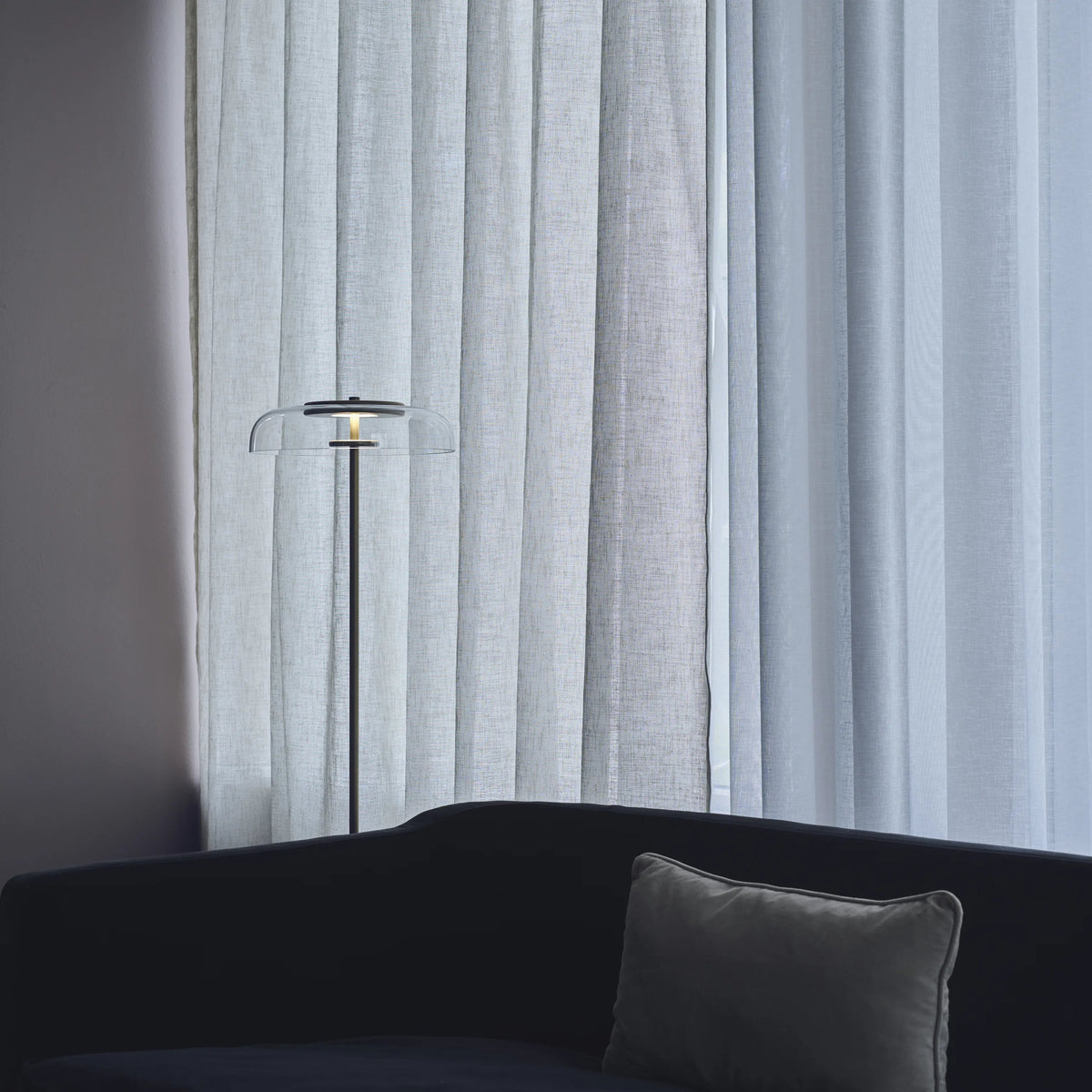 Nuura Blossi Floor Lamp, Nordic Gold / Clear - KANSO#Finish_Nordic Gold / Clear