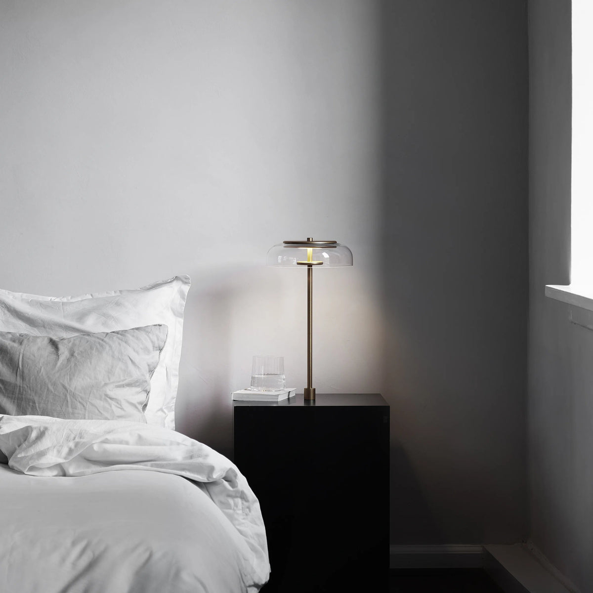 Nuura Blossi Table Lamp In-set, Nordic Gold / Clear - KANSO#Finish_Nordic Gold / Clear