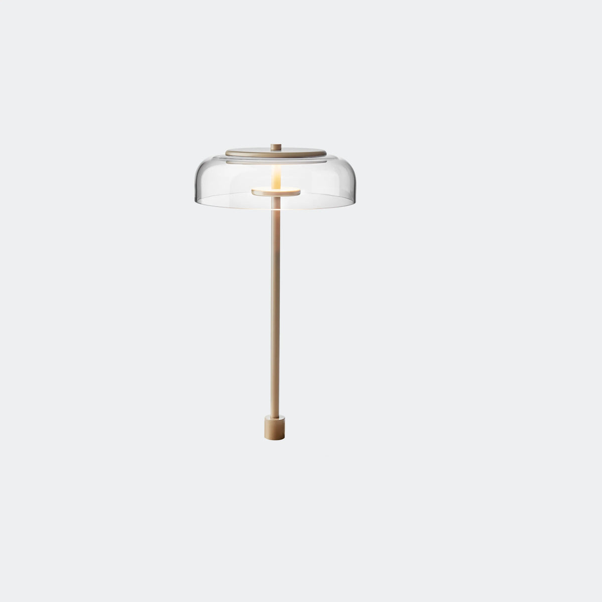 Nuura Blossi Table Lamp In-set, Nordic Gold / Clear - KANSO#Finish_Nordic Gold / Clear