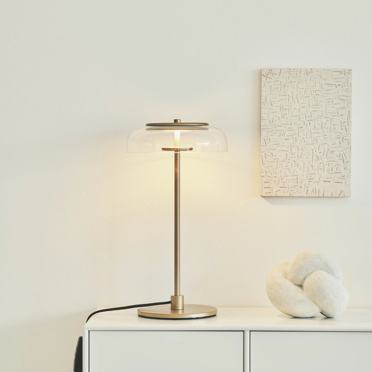 Nuura Blossi Table Lamp, Nordic Gold / Clear - KANSO#Finish_Nordic Gold / Clear