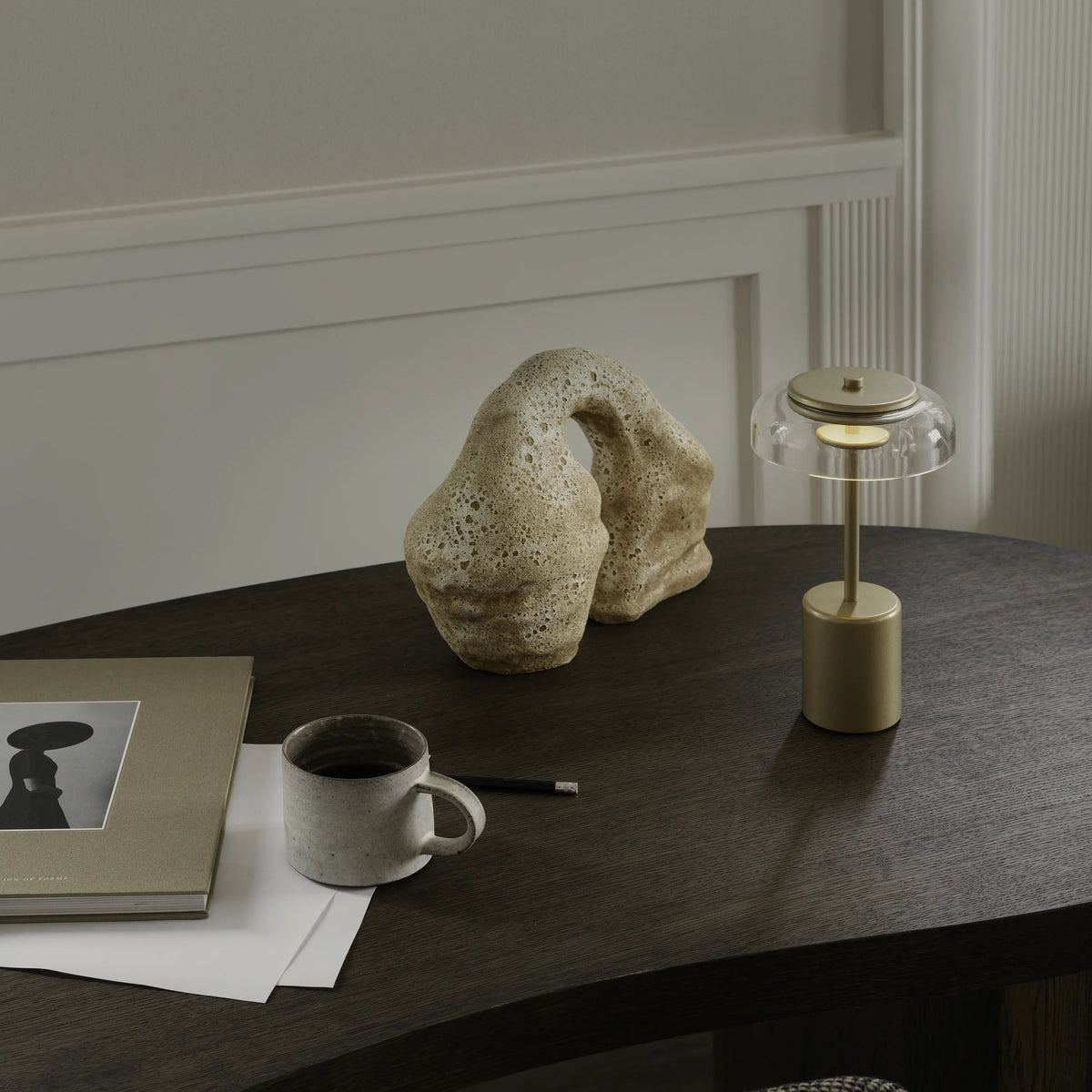 Nuura Blossi Table Lamp Mini, Nordic Gold / Clear - KANSO#Finish_Nordic Gold / Clear