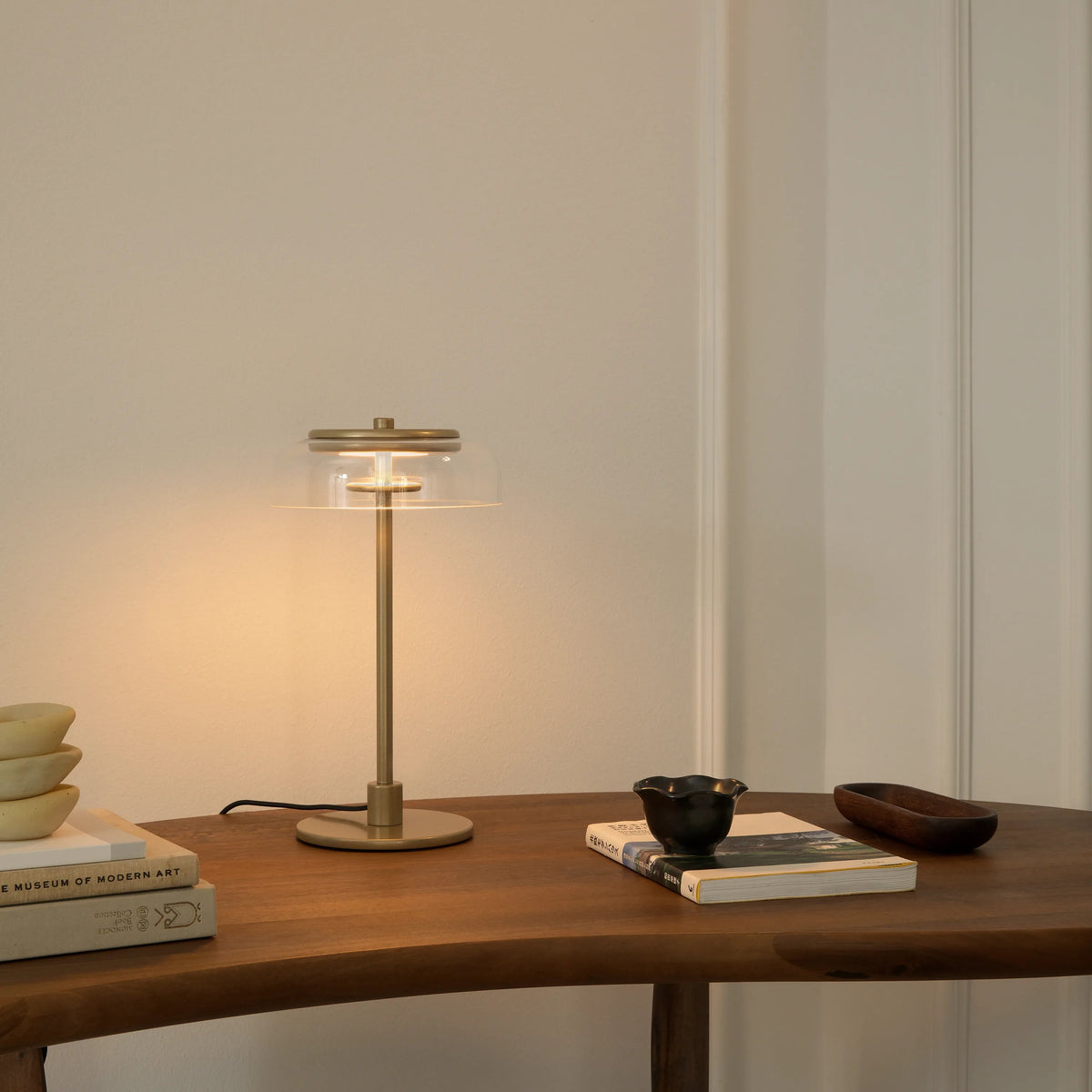 Nuura Blossi Table Lamp Small, Nordic Gold / Clear - KANSO#Finish_Nordic Gold / Clear