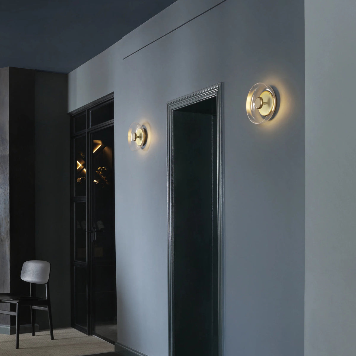 Nuura Blossi Wall Light, Nordic Gold / Clear - KANSO#Finish_Nordic Gold / Clear