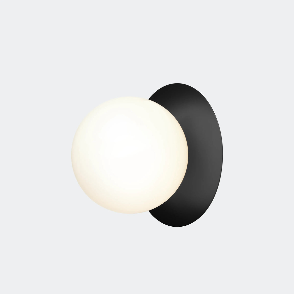 Nuura Liila 1 Wall Light Large, Black / Opal - KANSO#Finish_Black / Opal