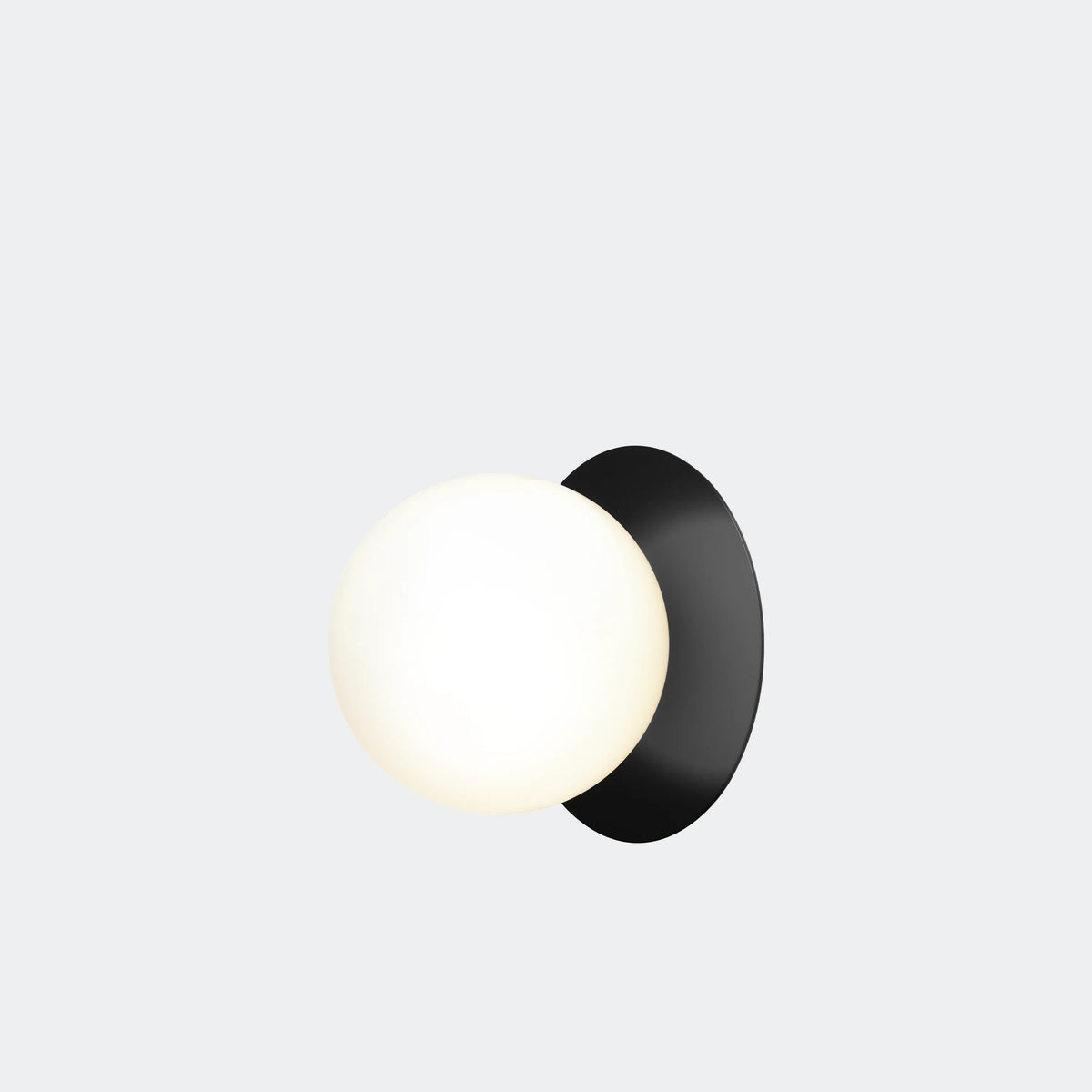 Nuura Liila 1 Wall Light Medium, Black / Opal - KANSO#Finish_Black / Opal
