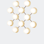 Nuura Liila 12 Wall Light, Nordic Gold / Opal - KANSO#Finish_Nordic Gold / Opal