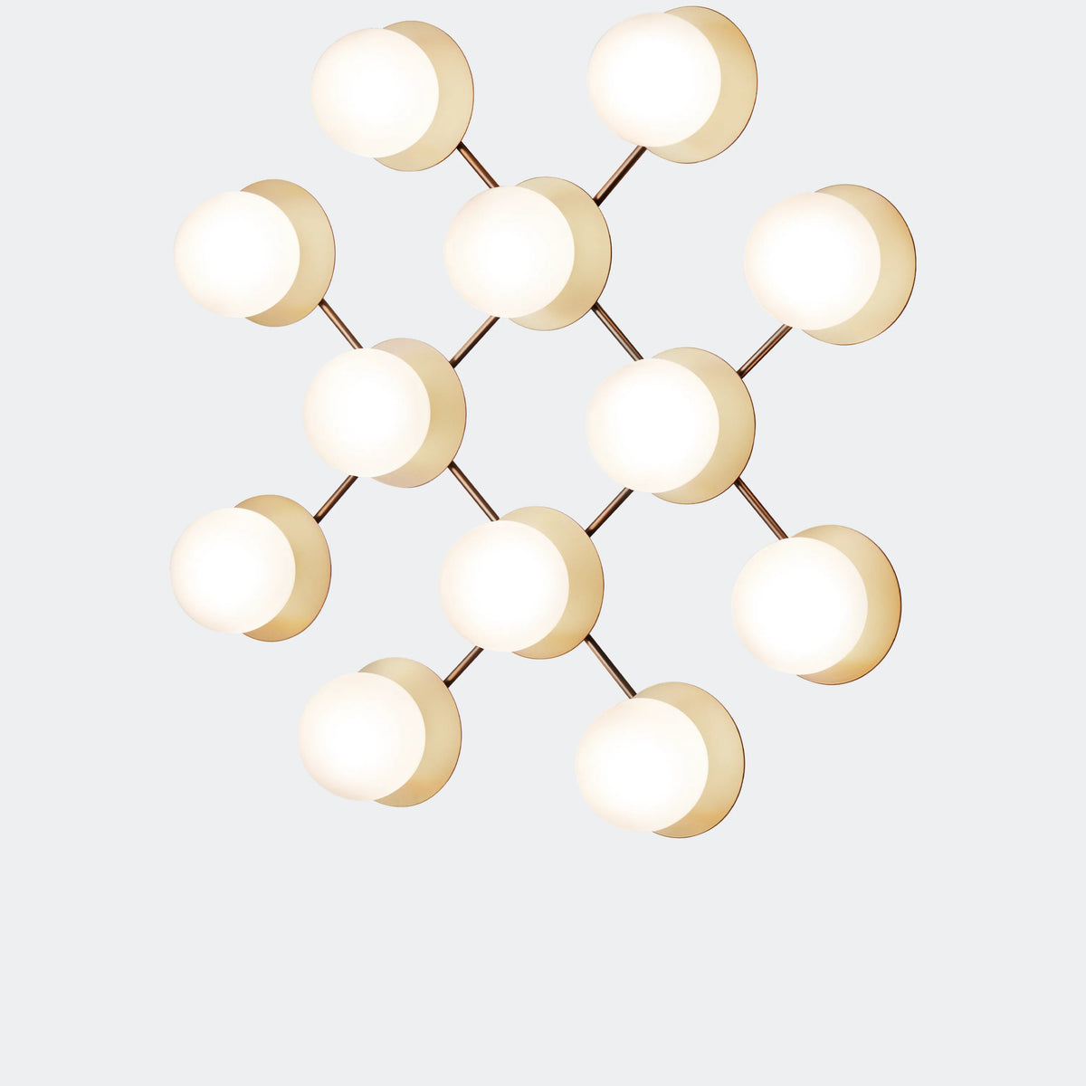 Nuura Liila 12 Wall Light, Nordic Gold / Opal - KANSO#Finish_Nordic Gold / Opal