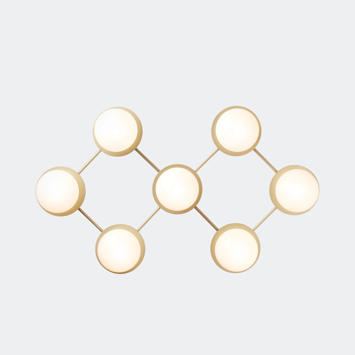 Nuura Liila 7 Wall Light, Nordic Gold / Opal - KANSO#Finish_Nordic Gold / Opal