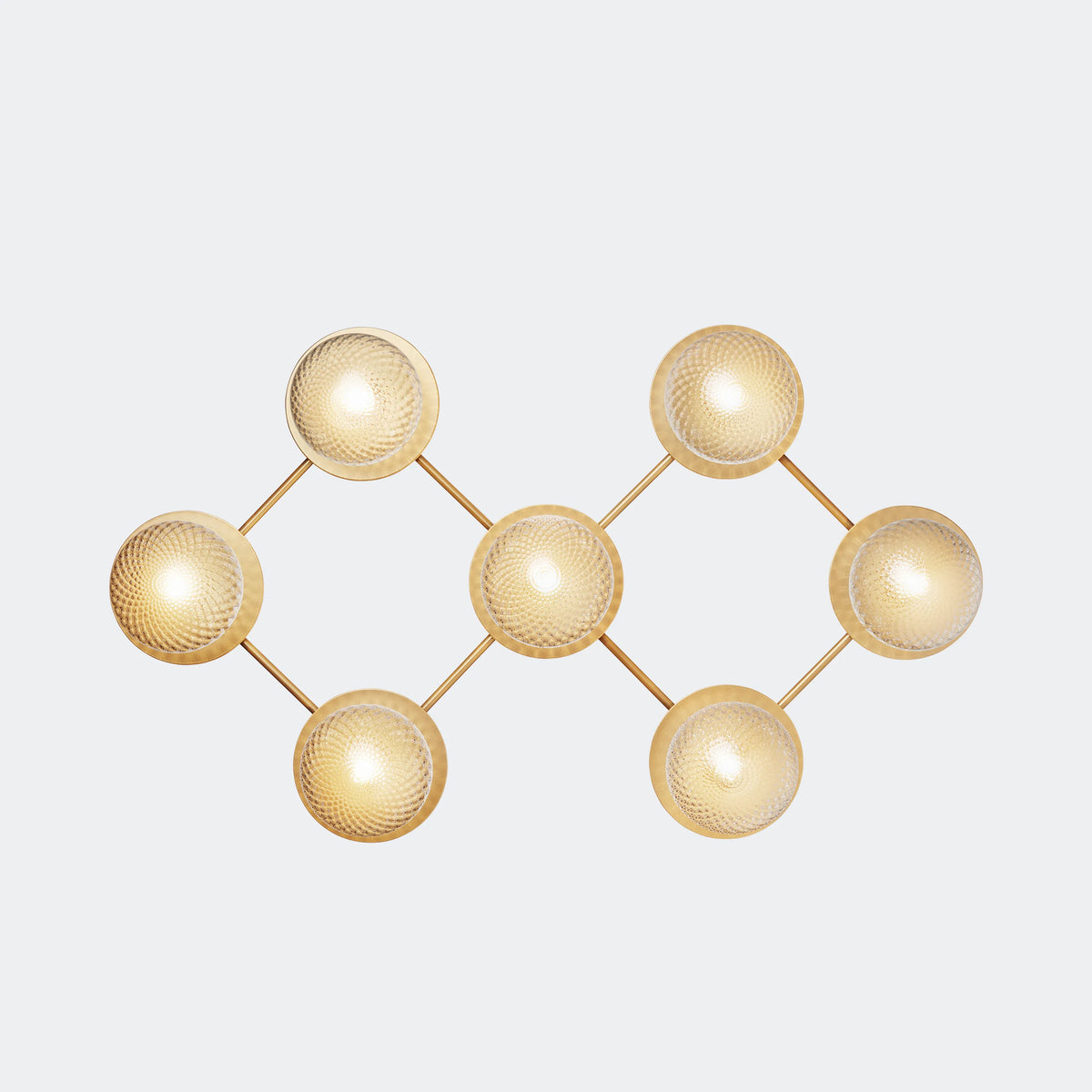 Nuura Liila 7 Wall Light, Nordic Gold / Optic Clear - KANSO#Finish_Nordic Gold / Optic Clear