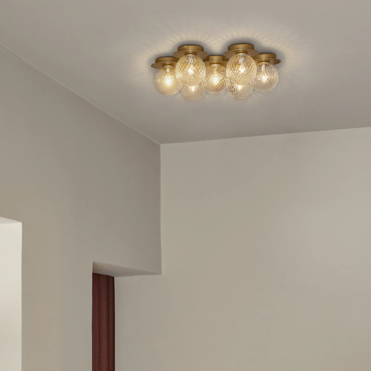 Nuura Liila Star Wall Light, Nordic Gold / Optic Clear - KANSO#Finish_Nordic Gold / Optic Clear