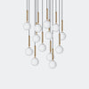 Nuura Miira 13 Chandelier, Brass / Opal - KANSO#Finish_Brass / Opal