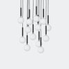 Nuura Miira 13 Chandelier, Rock Grey / Opal - KANSO#Finish_Rock Grey / Opal