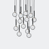 Nuura Miira 13 Chandelier, Rock Grey / Optic Clear - KANSO#Finish_Rock Grey / Optic Clear