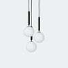 Nuura Miira 3 Chandelier, Rock Grey / Opal - KANSO#Finish_Rock Grey / Opal