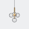 Nuura Miira 4 Chandelier, Brass / Optic Clear - KANSO#Finish_Brass / Optic Clear
