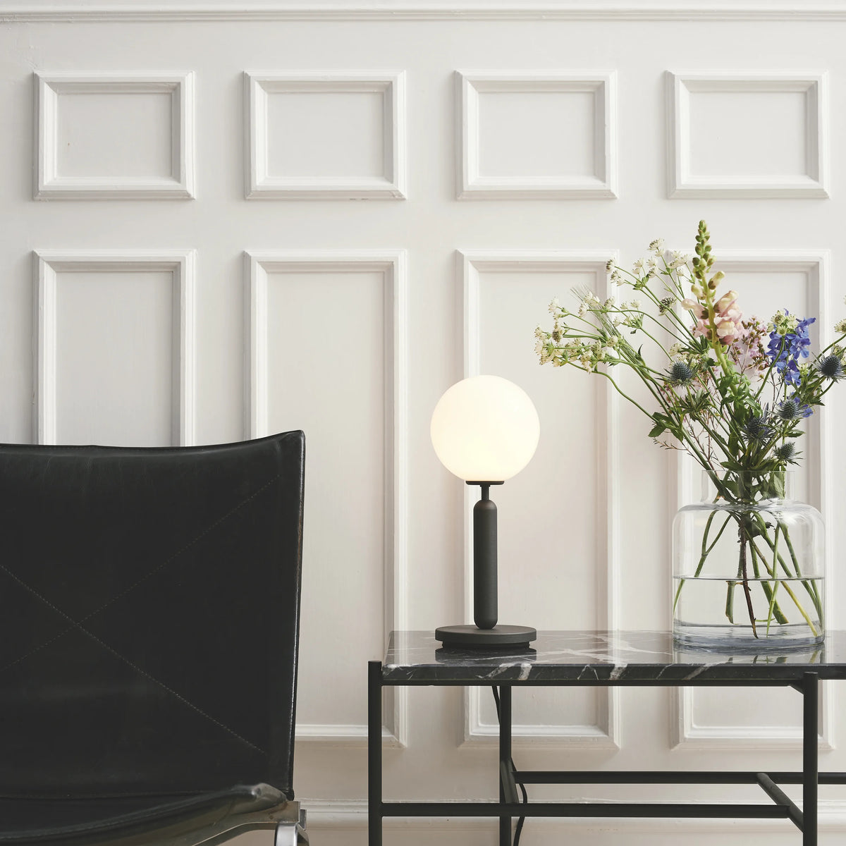 Nuura Miira Table Lamp, Rock Grey / Opal - KANSO#Finish_Rock Grey / Opal