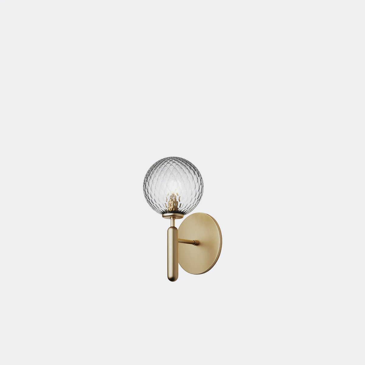 Nuura Miira Wall Light Hard-wired, Brass / Optic Clear - KANSO#Finish_Brass / Optic Clear