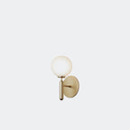 Nuura Miira Wall Light Hard-wired, Brass / Opal - KANSO#Finish_Brass / Opal