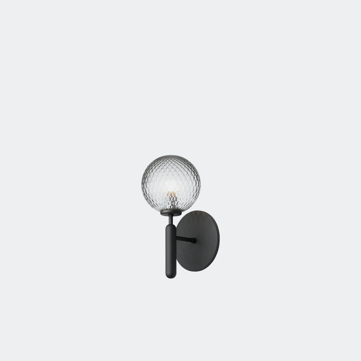Nuura Miira Wall Light Hard-wired, Rock Grey / Optic Clear - KANSO#Finish_Rock Grey / Optic Clear