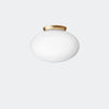 Nuura Rizzatto 301 Ceiling Light, Satin Brass / Opal - KANSO#Finish_Satin Brass / Opal
