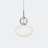 Nuura Rizzatto 32 Pendant, Satin Silver / Opal - KANSO#Finish_Satin Silver / Opal