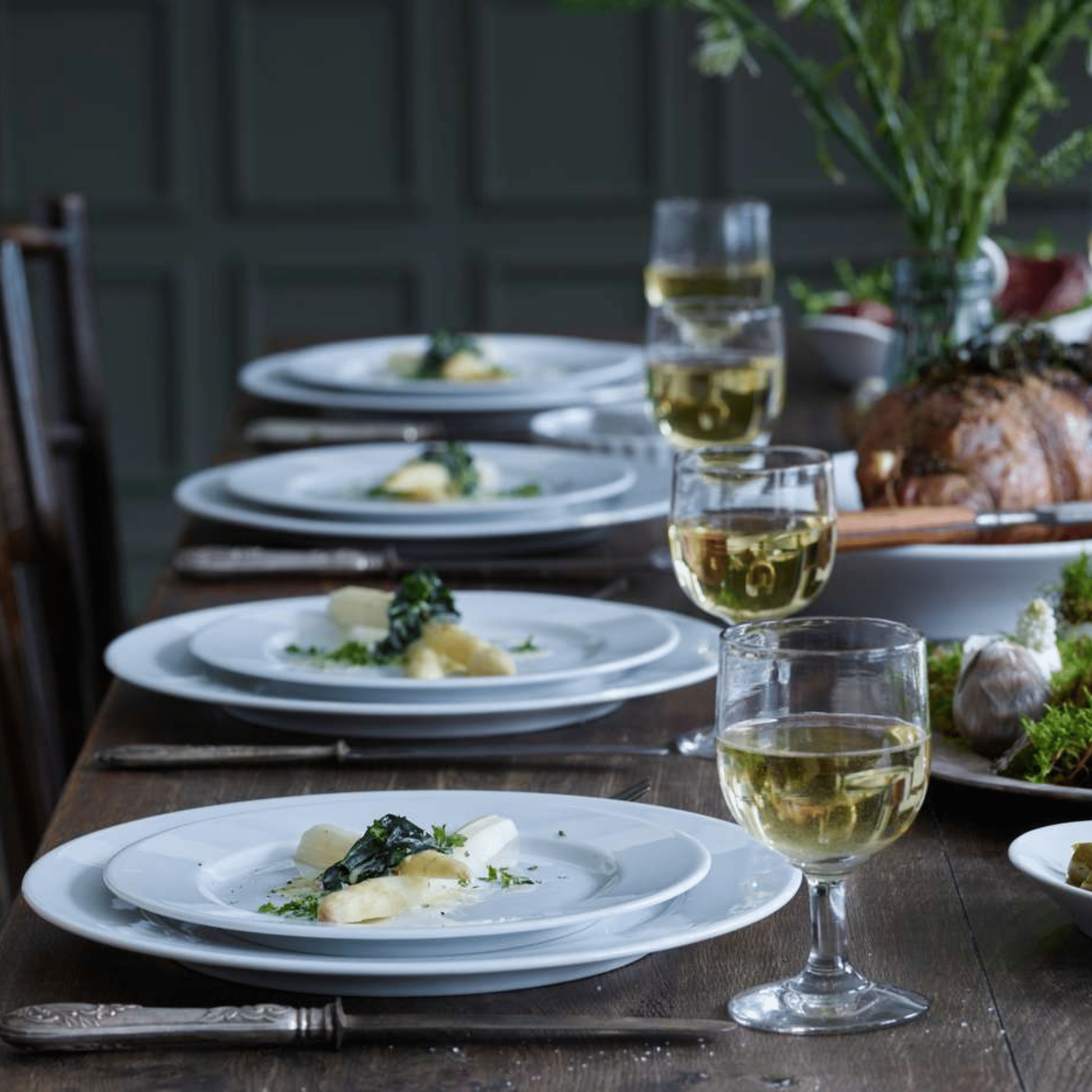 Pillivuyt Sancerre Plates, Set of 4 6" diam - Set of 4 - KANSO