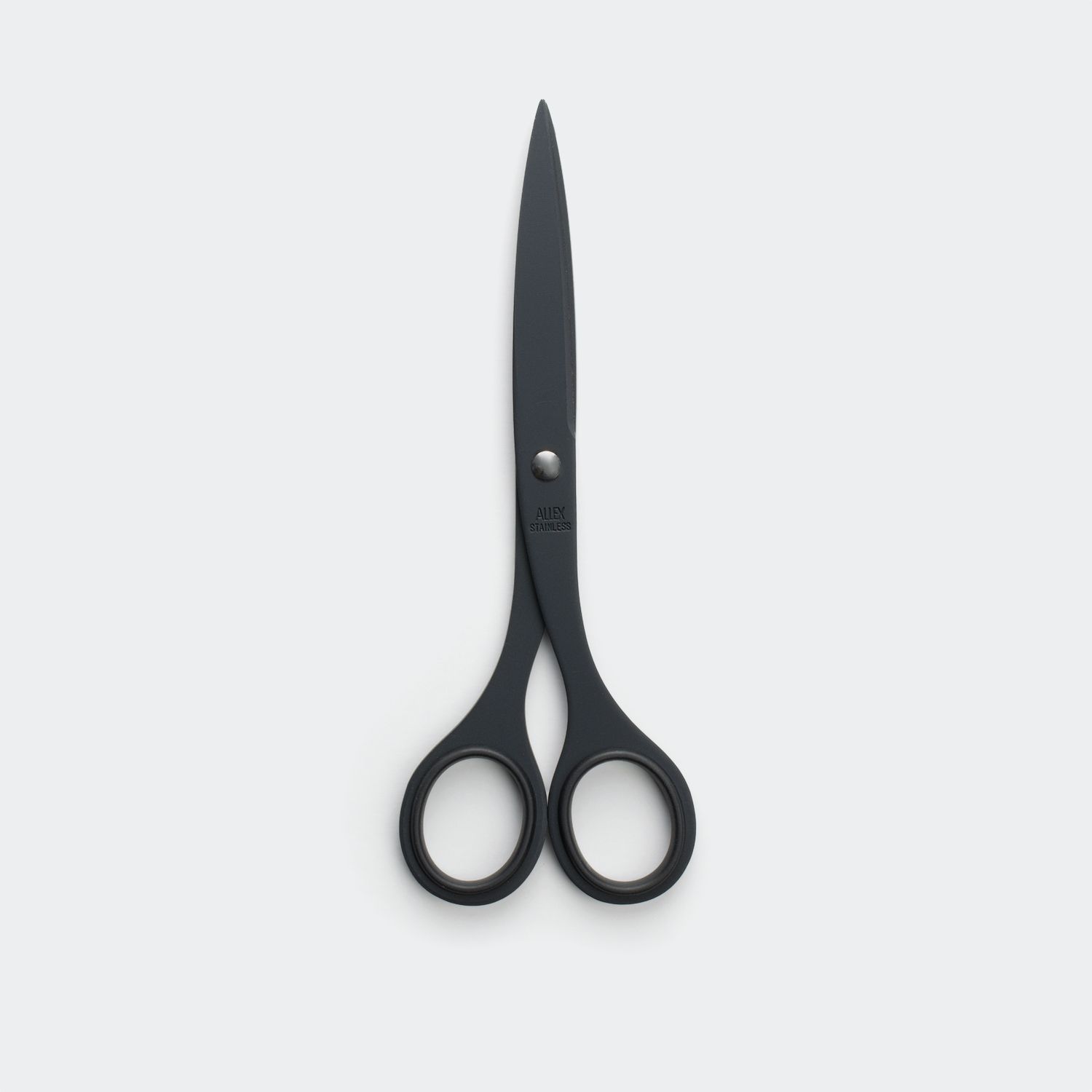 ALLEX Black Office Scissors for Desk, Medium 6.5 All Purpose Non Stick  Scissors, Made in JAPAN, All Metal Sharp Japanese Stainless Steel Blade  with