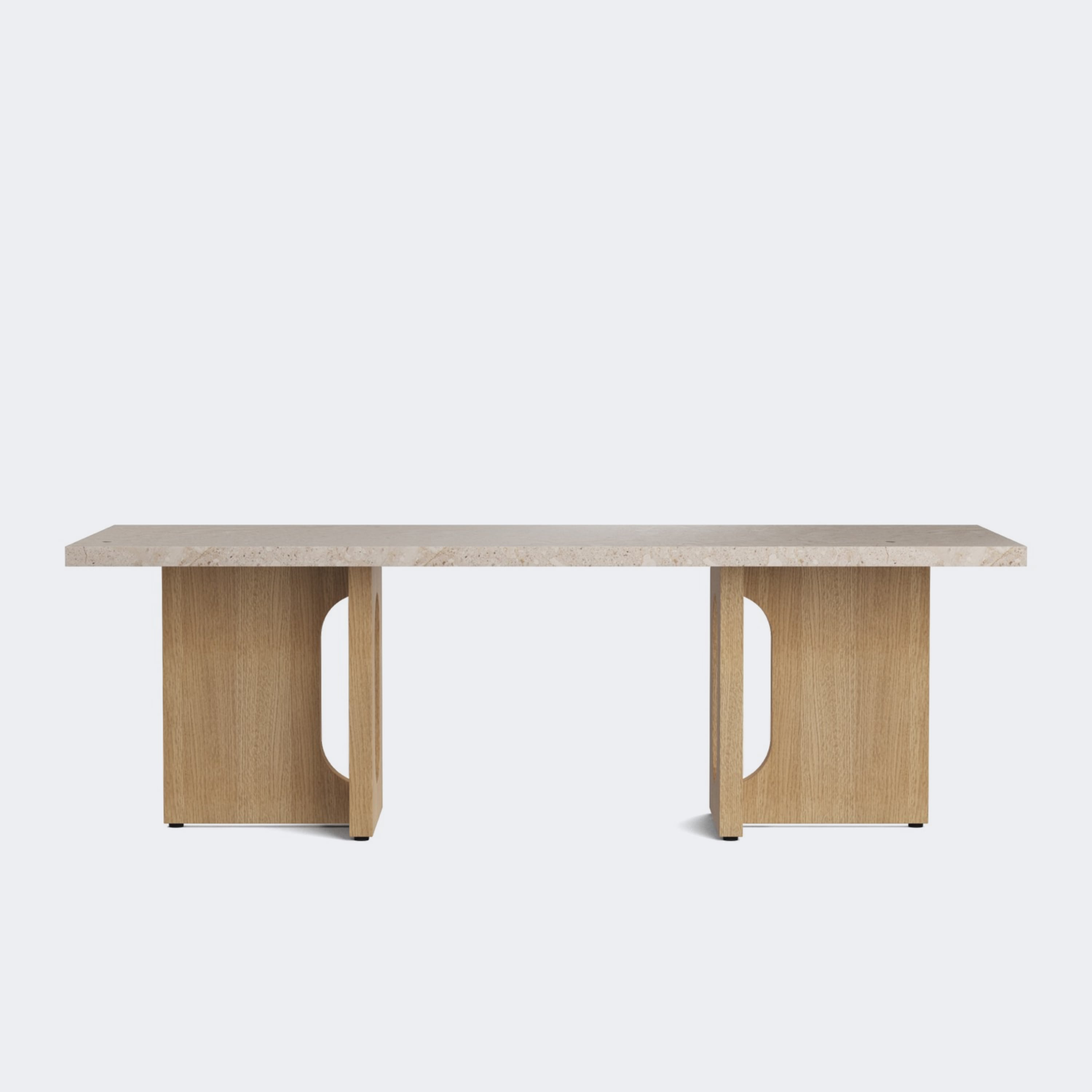 Audo Copenhagen Androgyne Lounge Table Natural Oak - KANSO#Base/Top_Natural Oak/Kunis Breccia