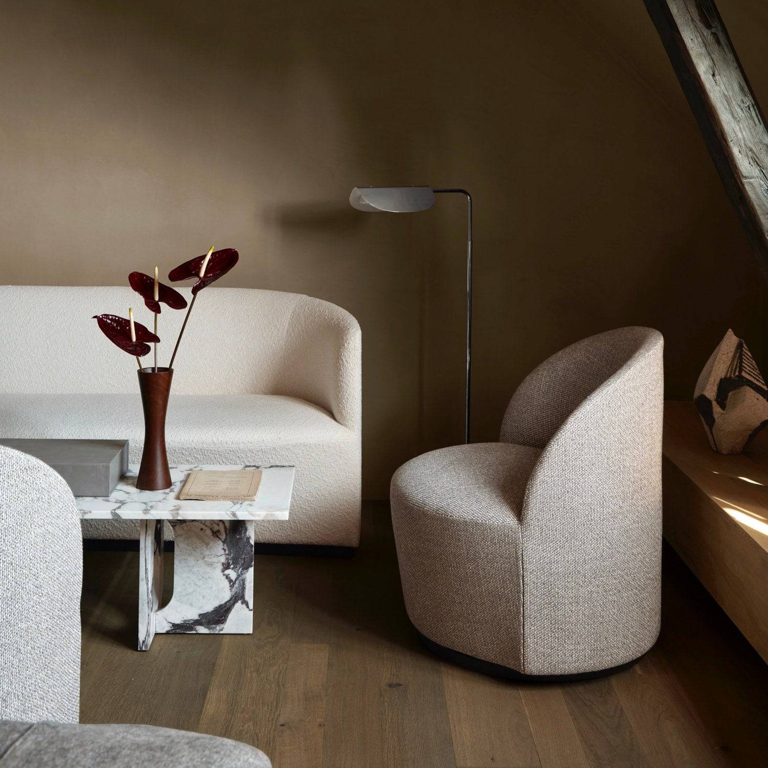 Audo Copenhagen Androgyne Lounge Table Calacatta Viola - KANSO#Base/Top_Calacatta Viola