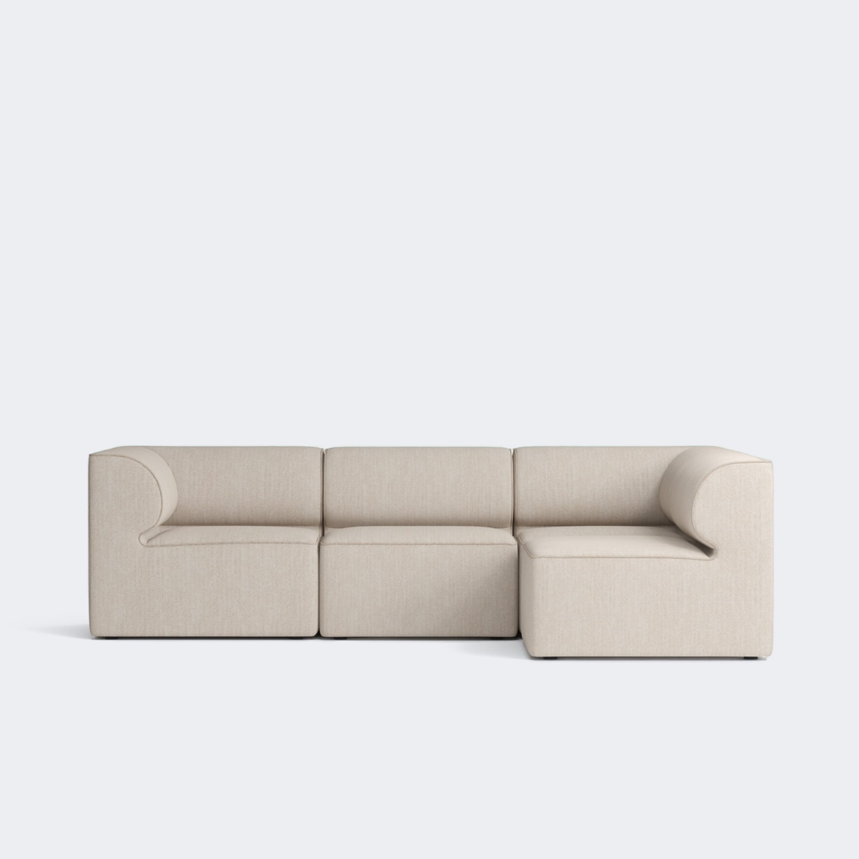 Audo Copenhagen Eave Sectional Sofa, 4-Seater Made To Order (10-12 Weeks) 4-Seater | Right Section Savanna #202 (Cream) - KANSO