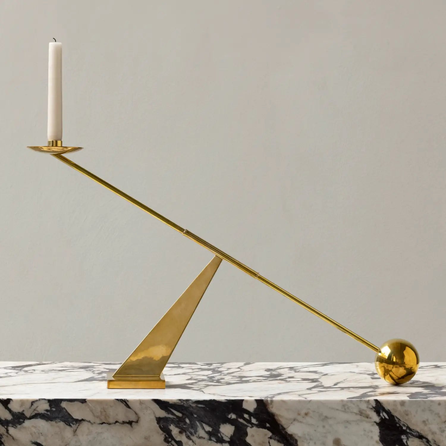 Audo Copenhagen Interconnect Candle Holder Polished Brass - KANSO#Color_Polished Brass