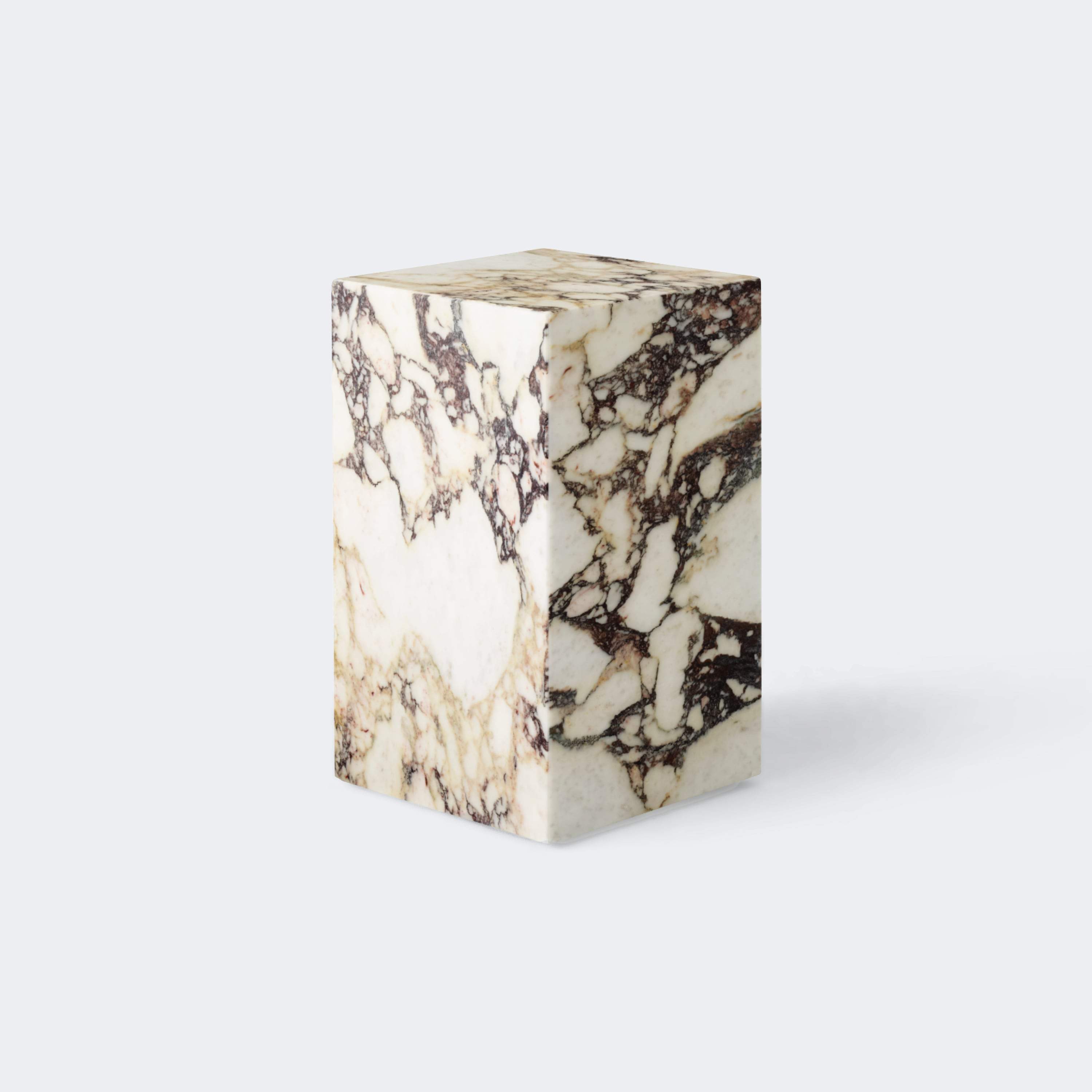 Audo Copenhagen Marble Plinth, Tall Rose Marble - KANSO#Color_Rose Marble