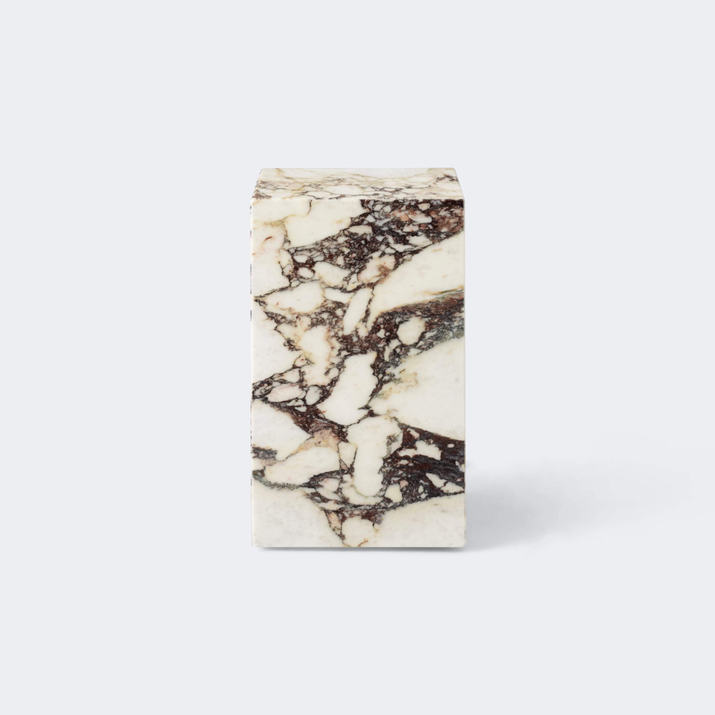 Audo Copenhagen Marble Plinth, Tall Rose Marble - KANSO#Color_Rose Marble