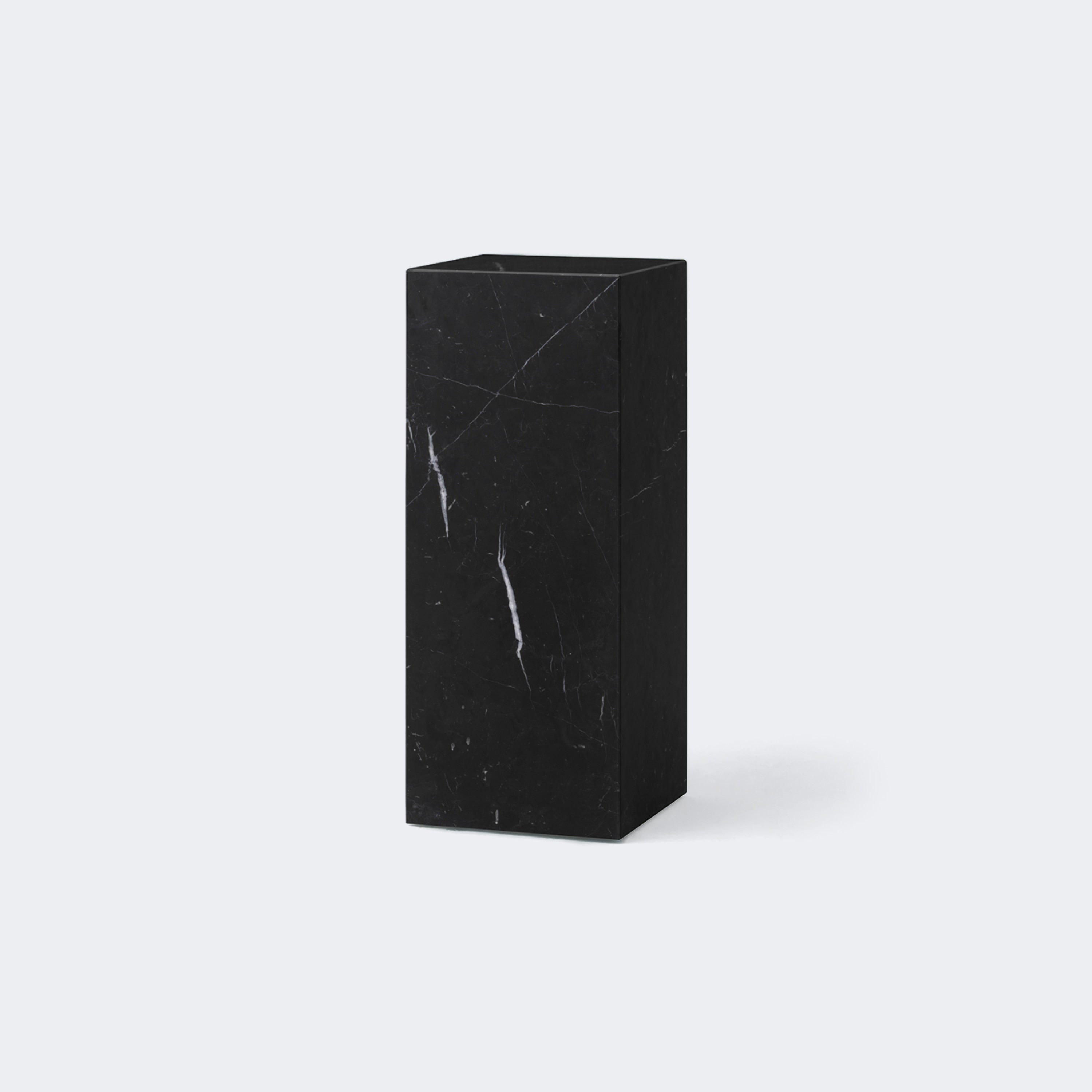Audo Copenhagen Plinth Pedestal Nero Marquina - KANSO#Finish_Nero Marquina