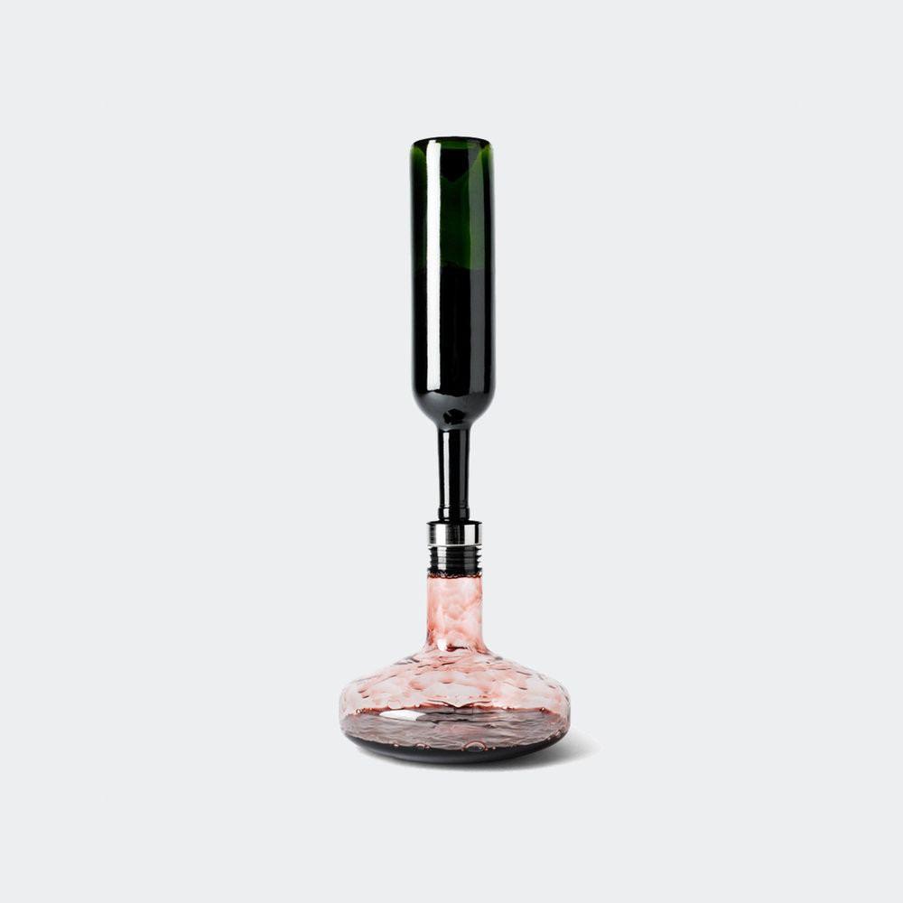 Audo Copenhagen Wine Breather Carafe Clear Steel Lid - KANSO#Color_Clear Steel Lid