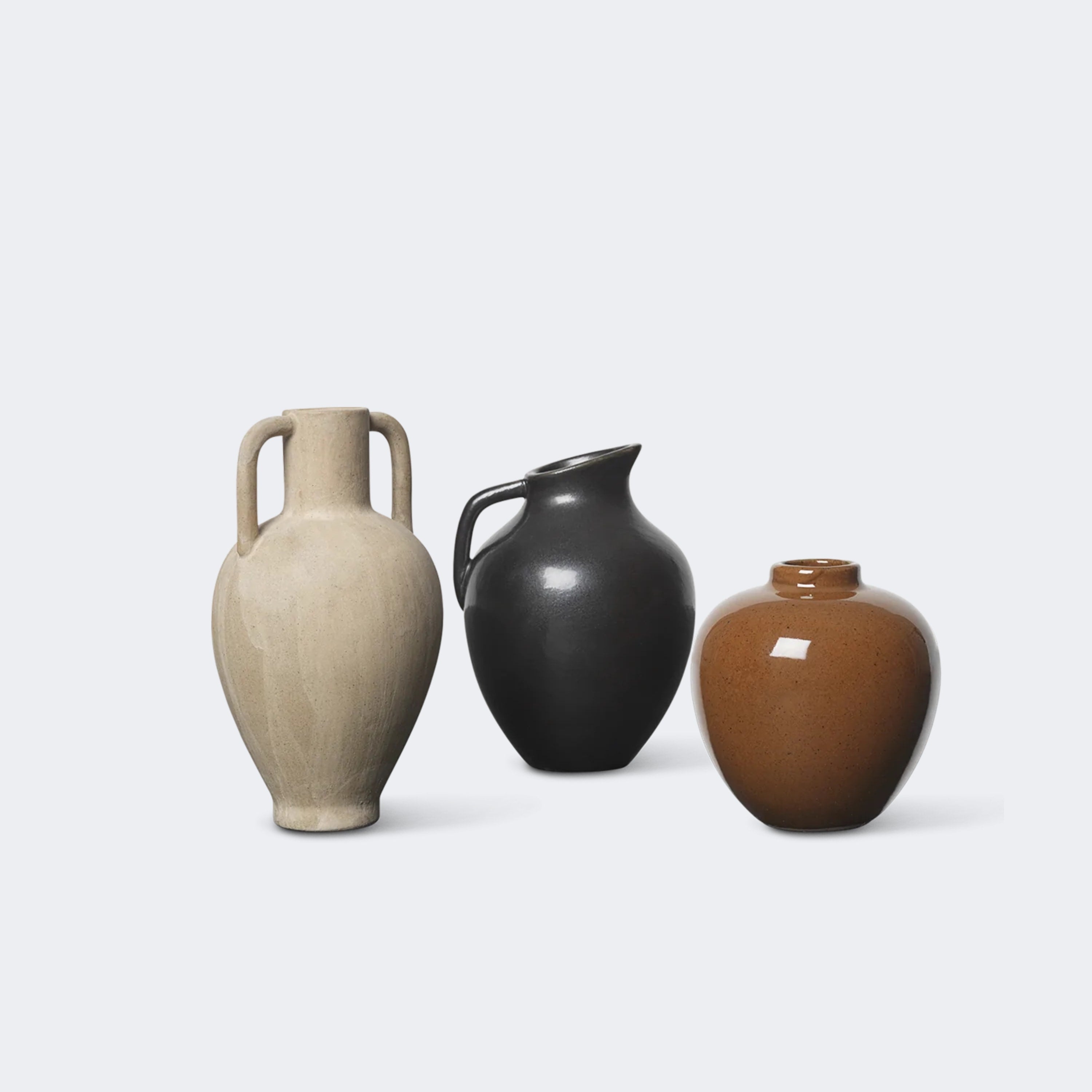 Ferm Living Ary Mini Vase Large - Sand - KANSO