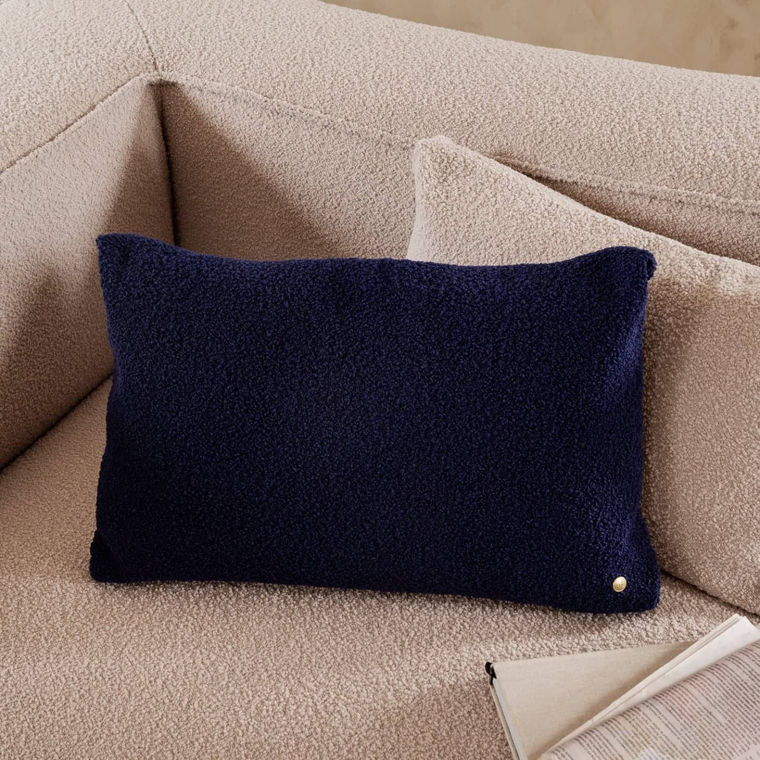 Ferm Living Clean Cushion - Wool Boule Grey - KANSO