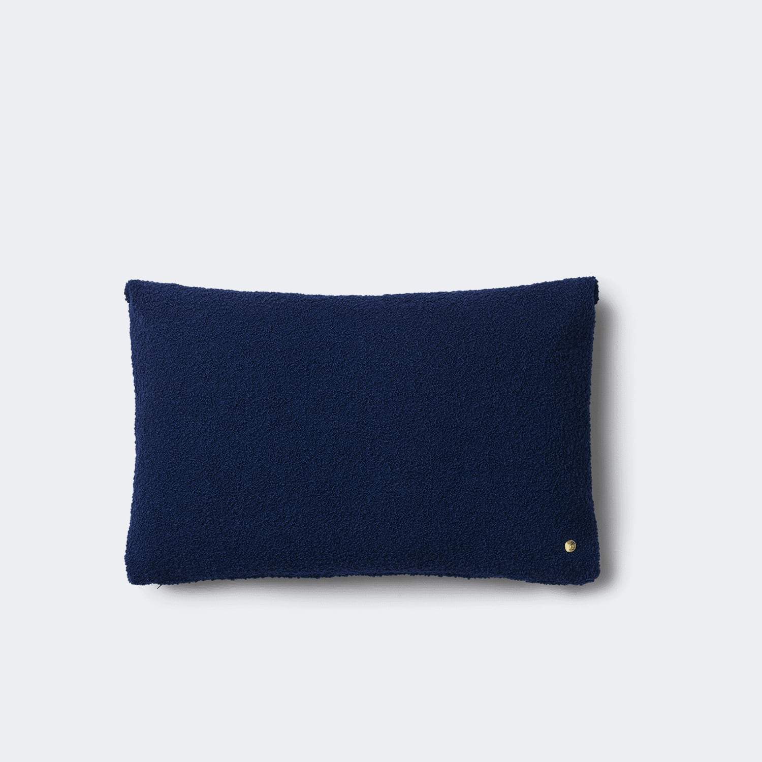 Ferm Living Clean Cushion - Wool Boule Deep Blue - KANSO