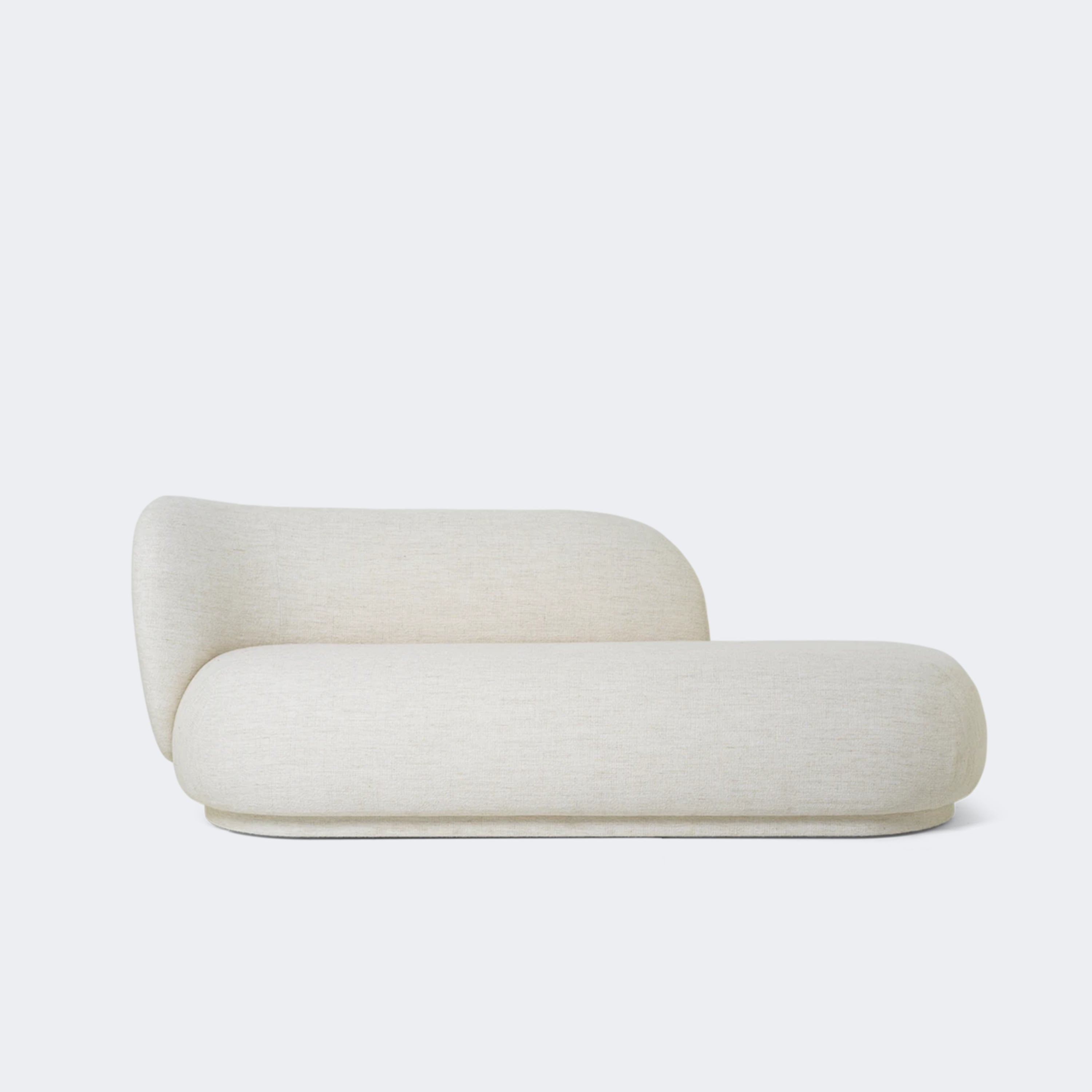 Ferm Living Rico Divan Made To Order (12-14 Weeks) Boucle - Off-White - KANSO#color_off-white