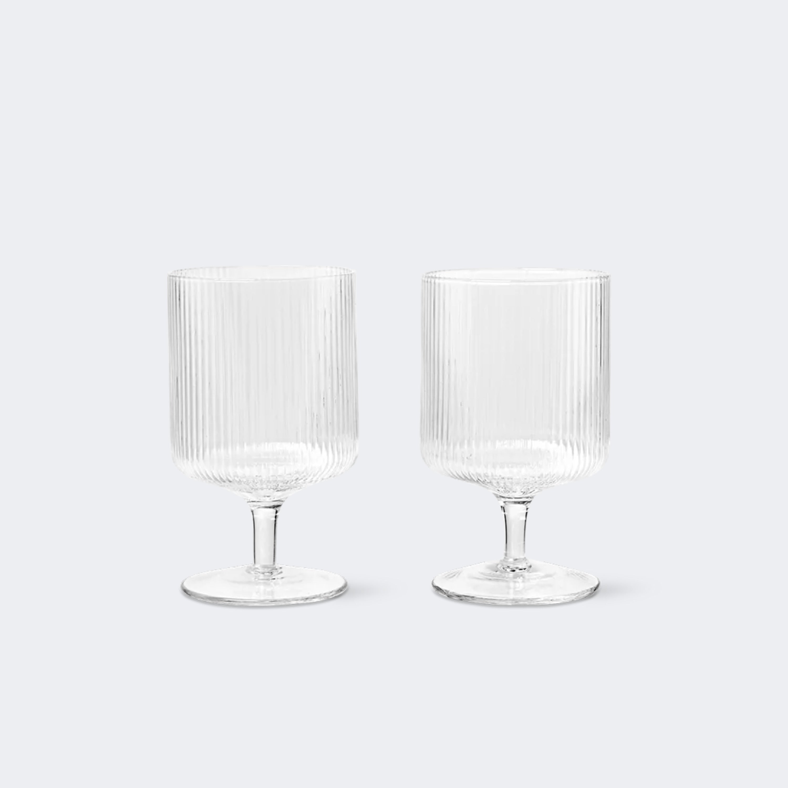 Ferm Living Ripple Wine Glasses, Set of 2 - KANSO