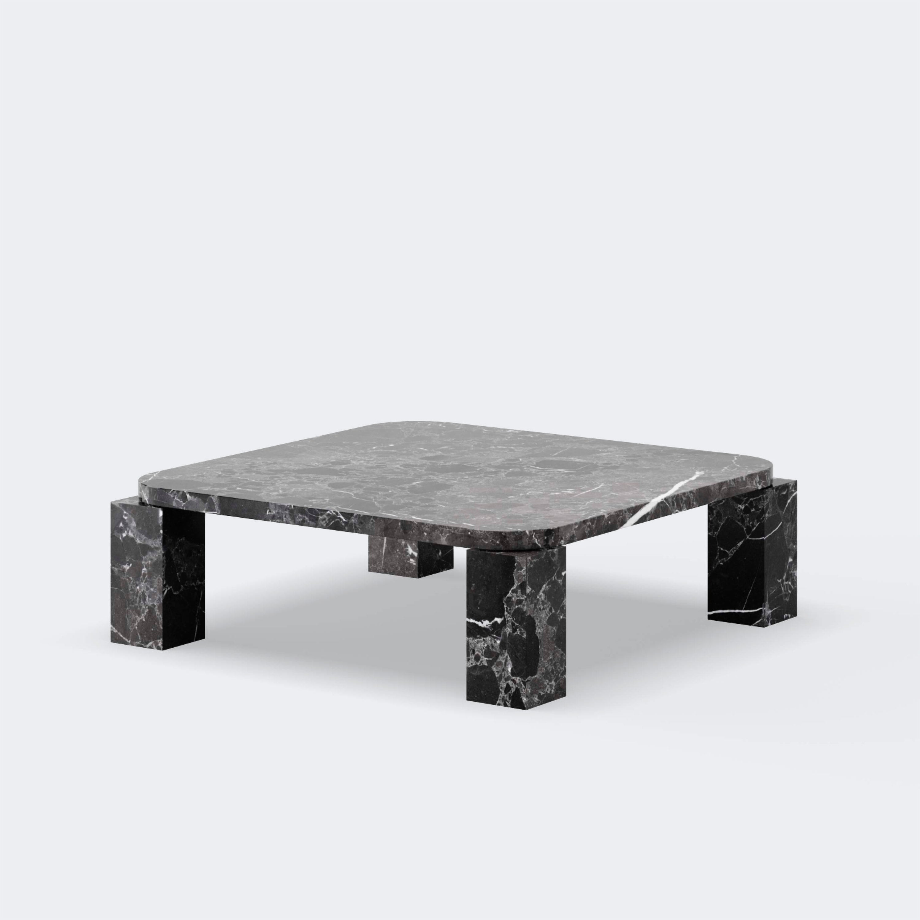 New Works Atlas Coffee Table Large Costa Black Marble - KANSO