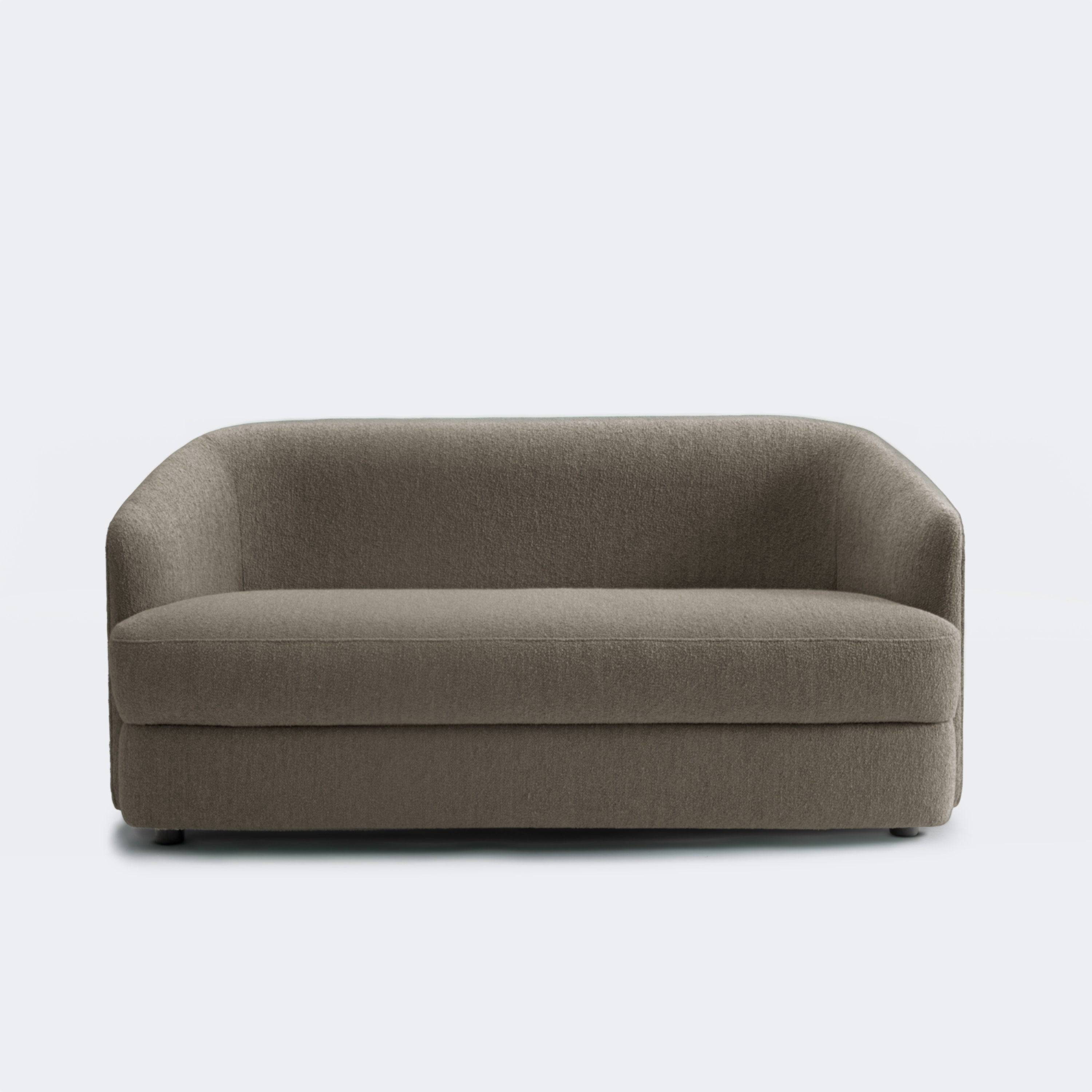 New Works Covent Sofa Deep, 2 Seater Dark Taupe - KANSO#Upholstery_Dark Taupe