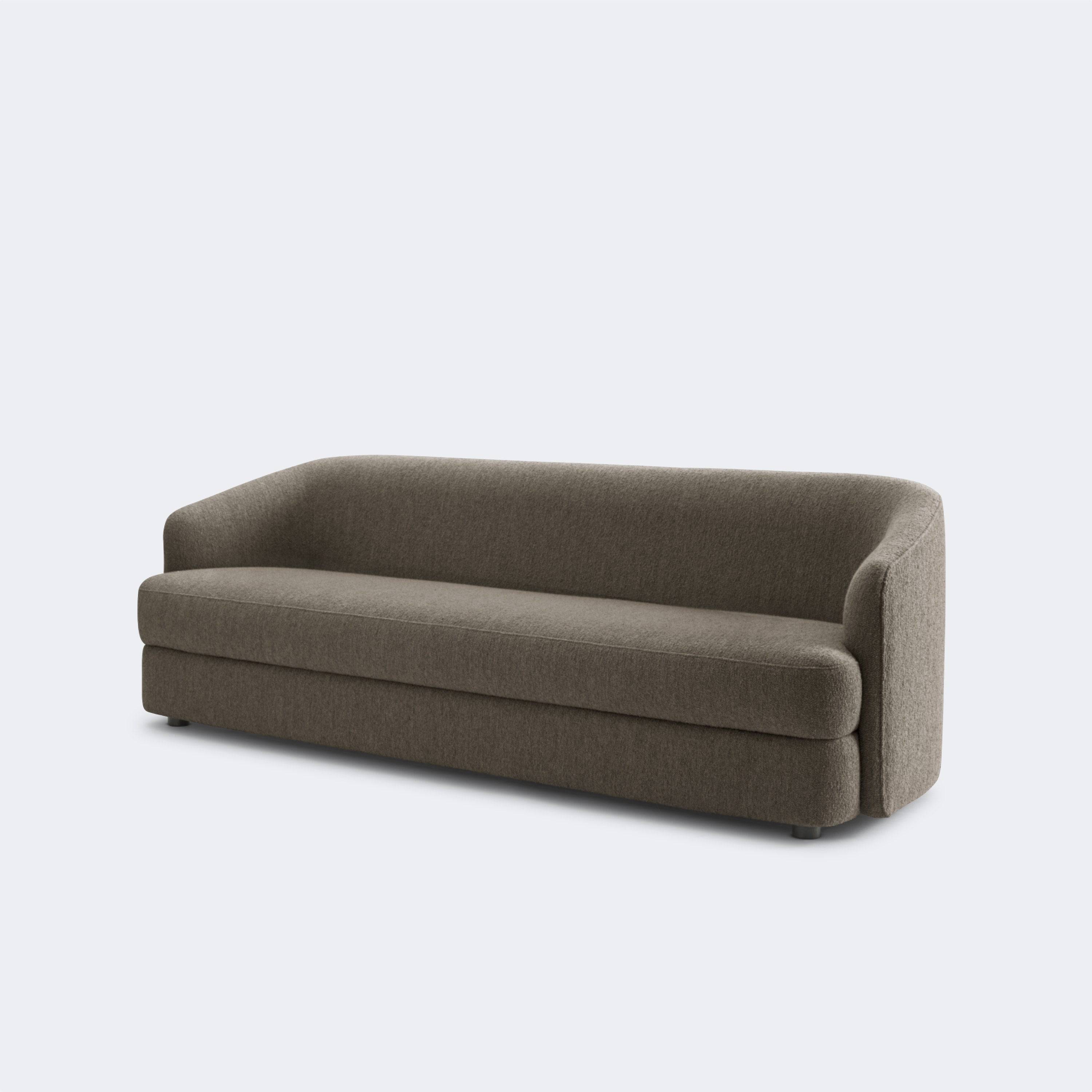 New Works Covent Sofa Deep, 3 Seater Ready To Ship Dark Taupe - KANSO#Upholstery_Dark Taupe