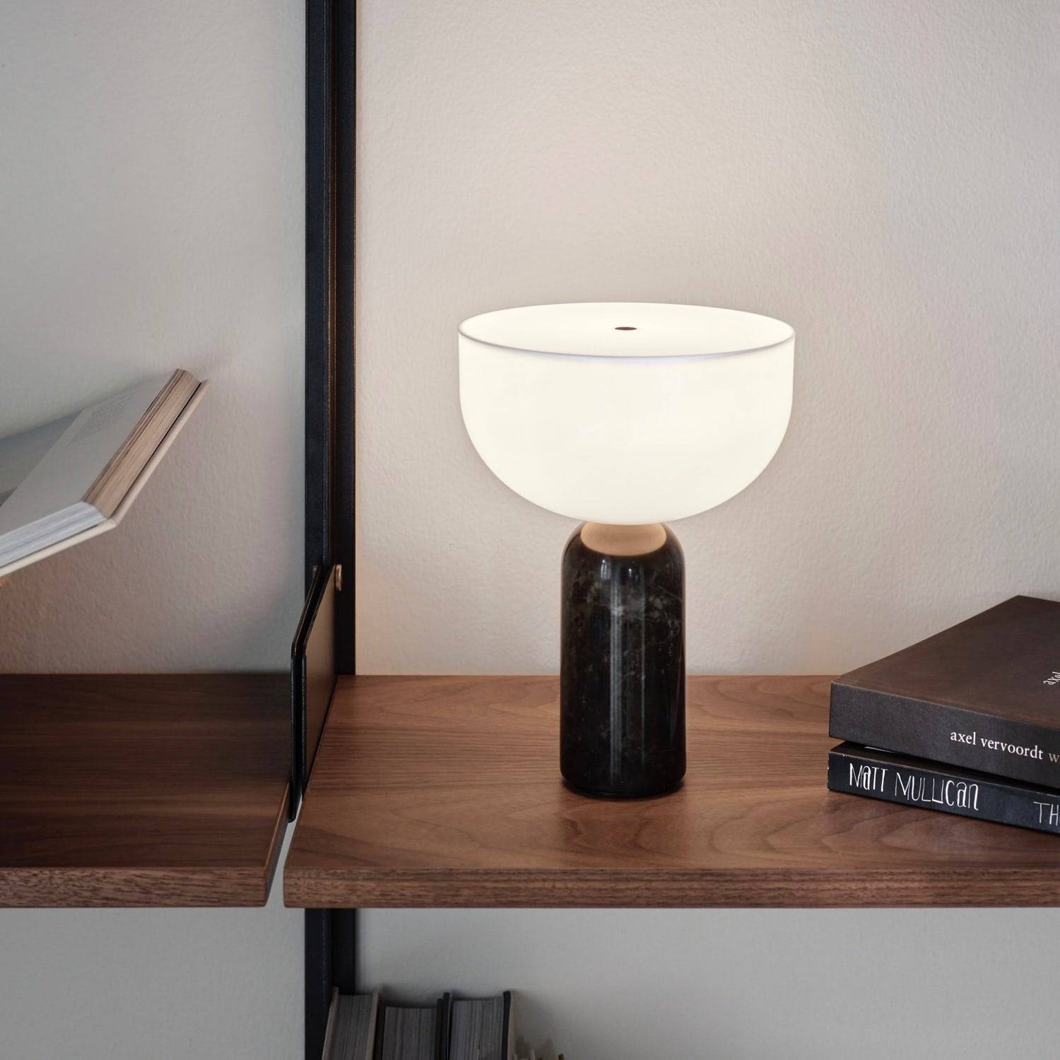 New Works Kizu Table Lamp, Portable Black Marble - KANSO#Color_Black Marble