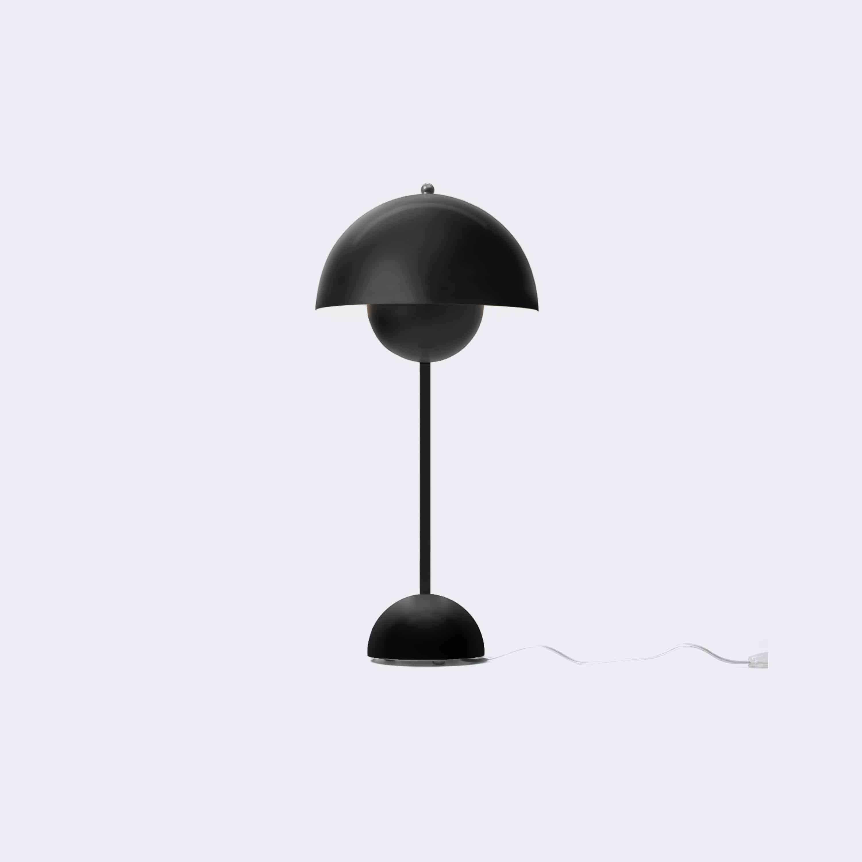 &Tradition Flowerpot VP3 Table Lamp Matte Black - KANSO#Color_Matte Black