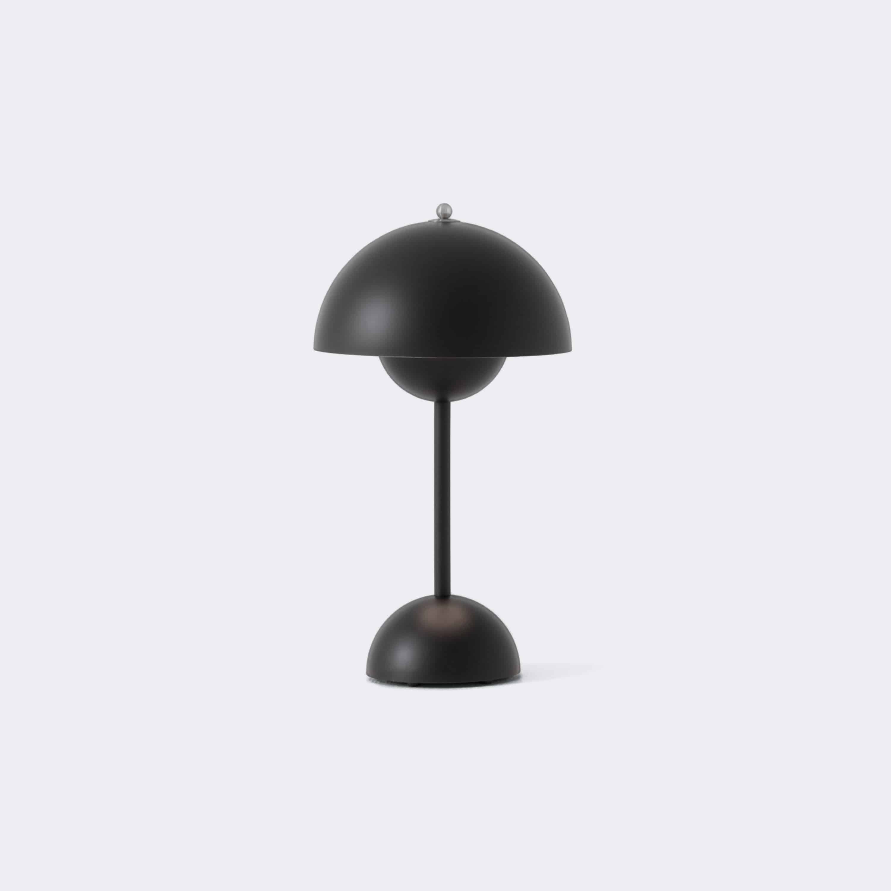 &Tradition Flowerpot VP9 Portable Table Lamp Matte Black - KANSO#Color_Matte Black